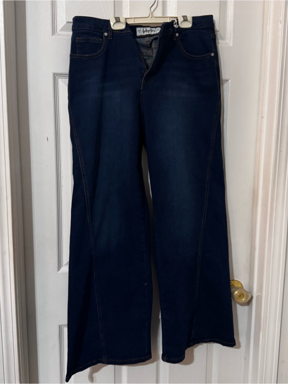 Indigo Rein Dark Navy Wide-Leg Jeans